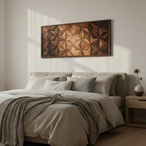 Prisma : Masif Ahşap Duvar Sanatı - Özel Tasarım Dekoratif Panel