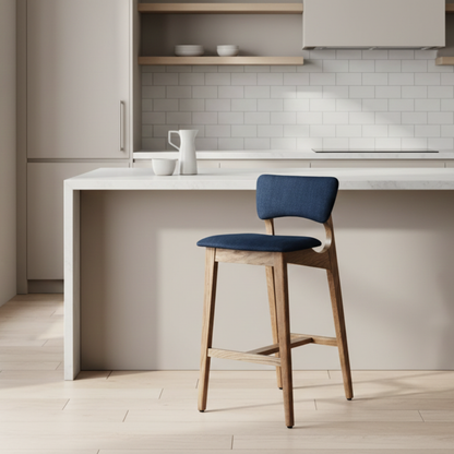 Artisan Serisi Masif Bar Sandalyesi | İskandinav Form, Üstün Konfor